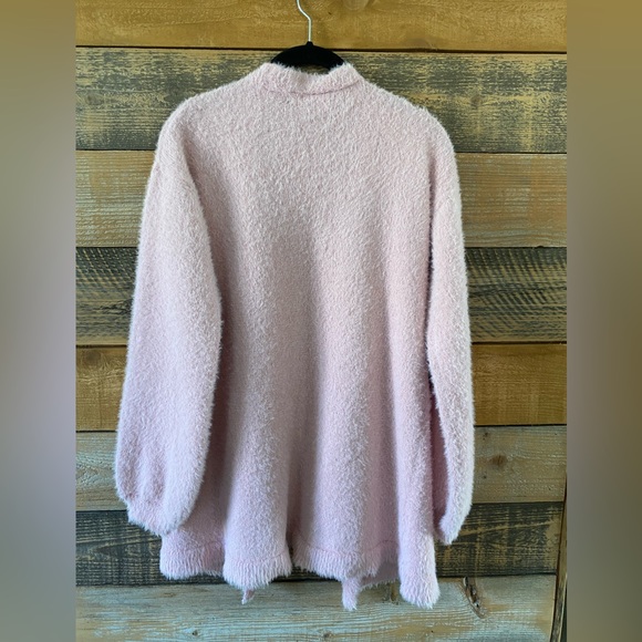 Almost Famous Furry Pink Open Cardigan Long / oversized - size S - Picture 5 of 6